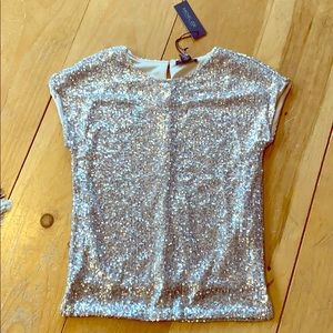 Rachel Zoe sequin shirt NWT